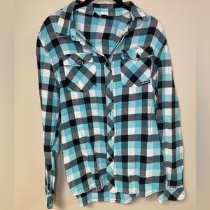 Rusty Blue & Black Flannel